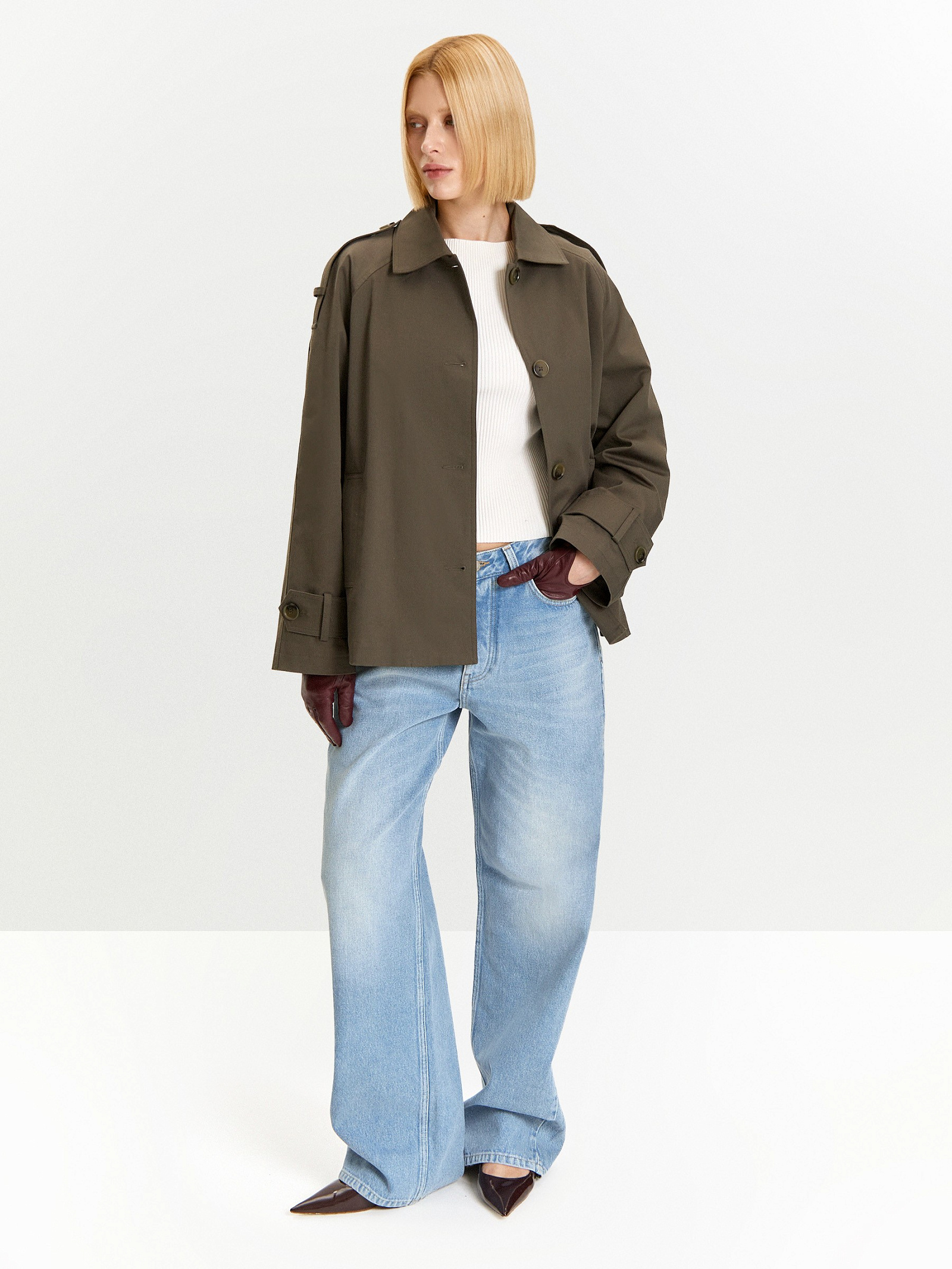 Плащ из хлопка